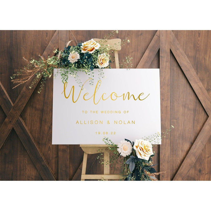 Creative Wedding Welcome Sign