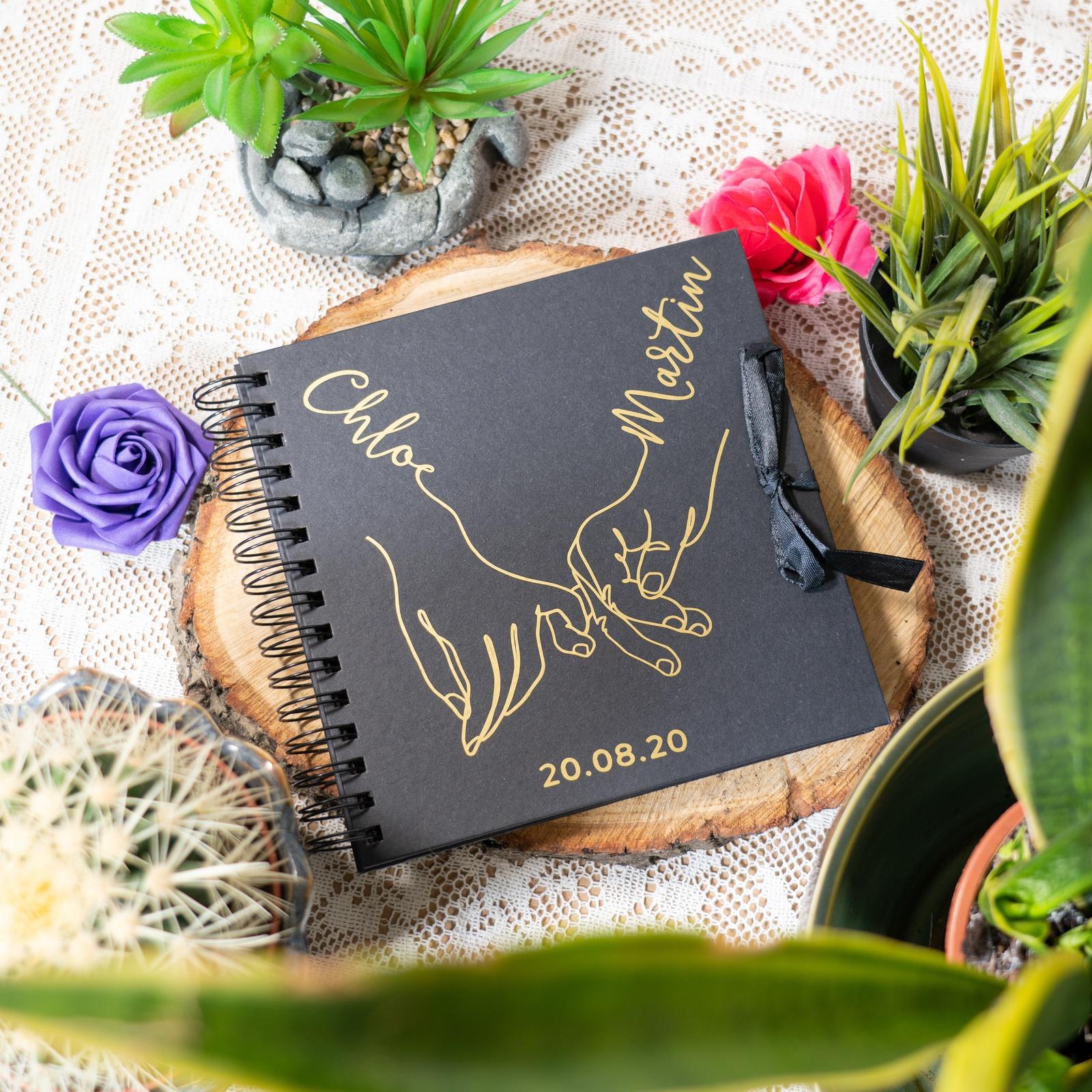 Couples Line Art Scrapbook – Peach Pear - Main Image