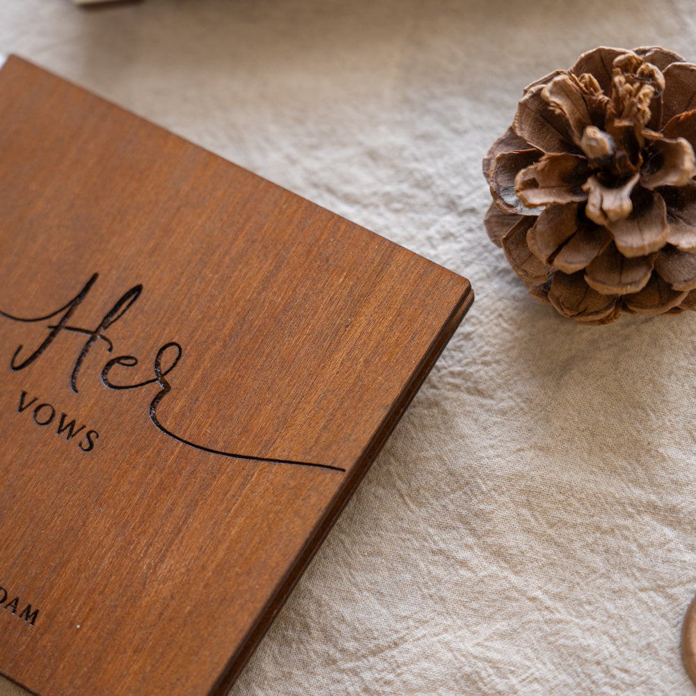 Wedding Wooden Vow Books