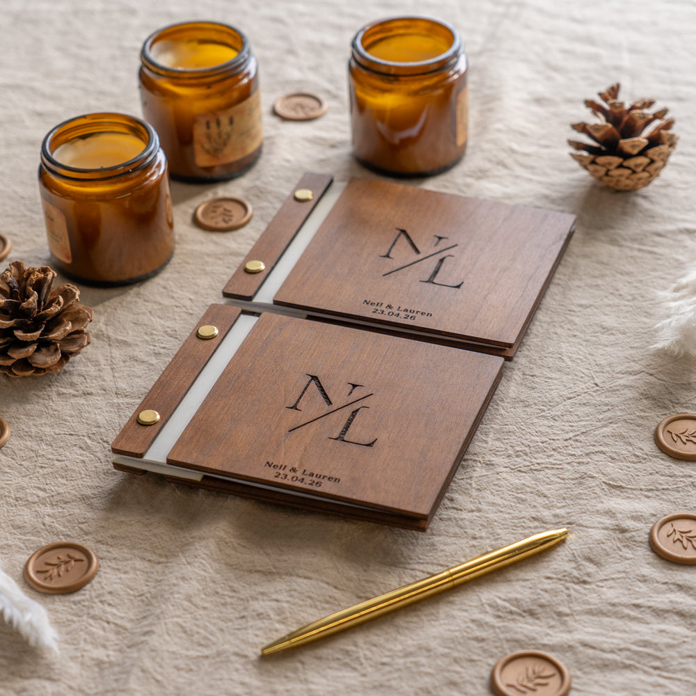 Wedding Wooden Vow Books