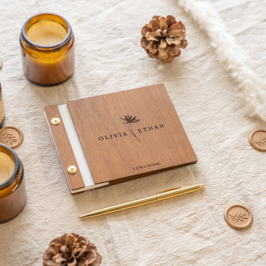 Wedding Wooden Vow Books