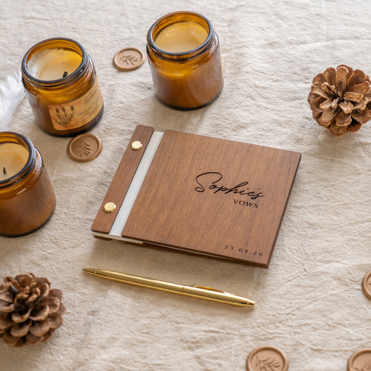 Wedding Wooden Vow Books