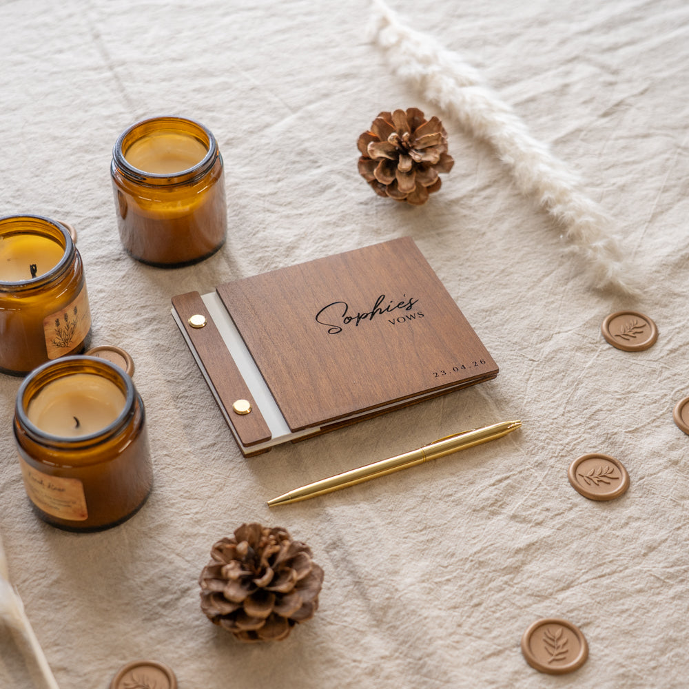 Wedding Wooden Vow Books
