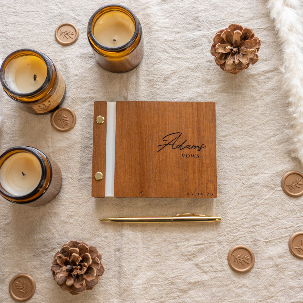 Wedding Wooden Vow Books