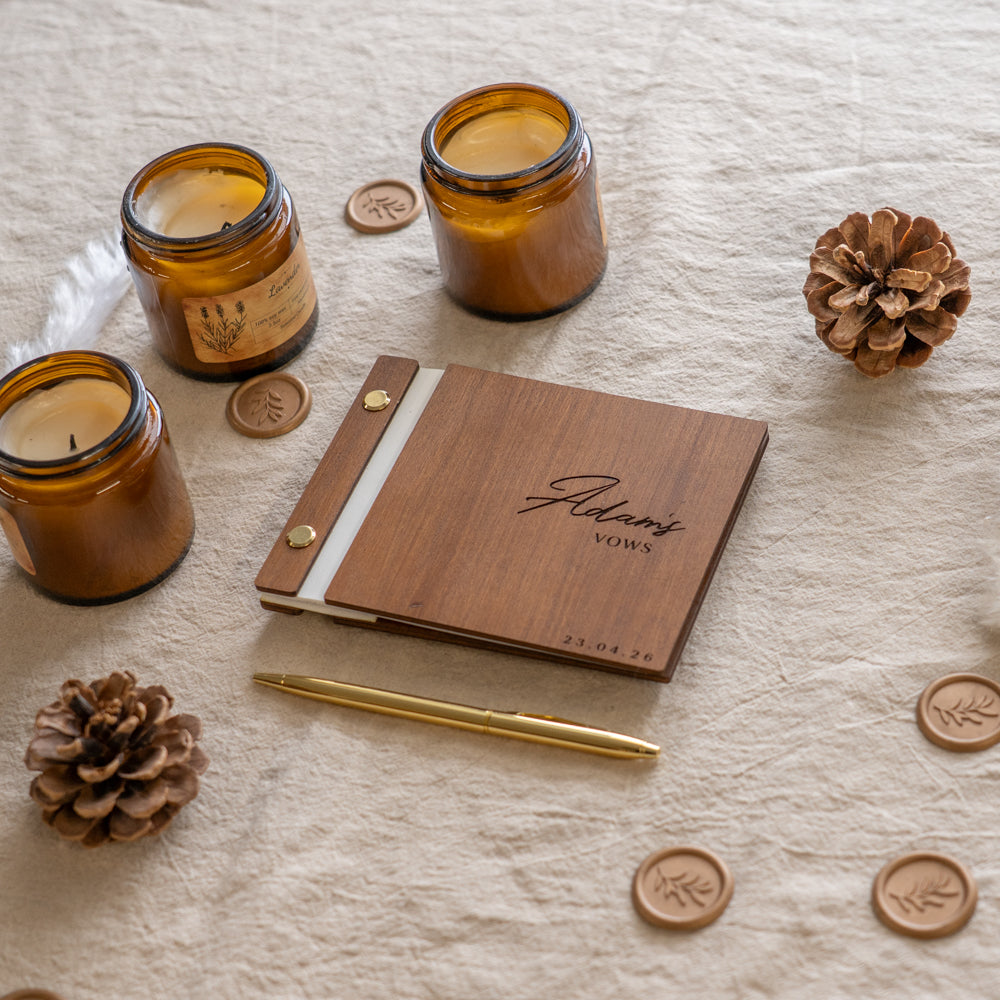 Wedding Wooden Vow Books