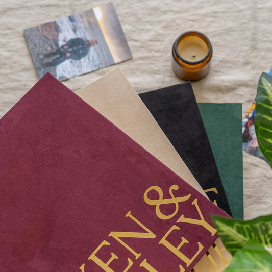 large velvet photo albums
