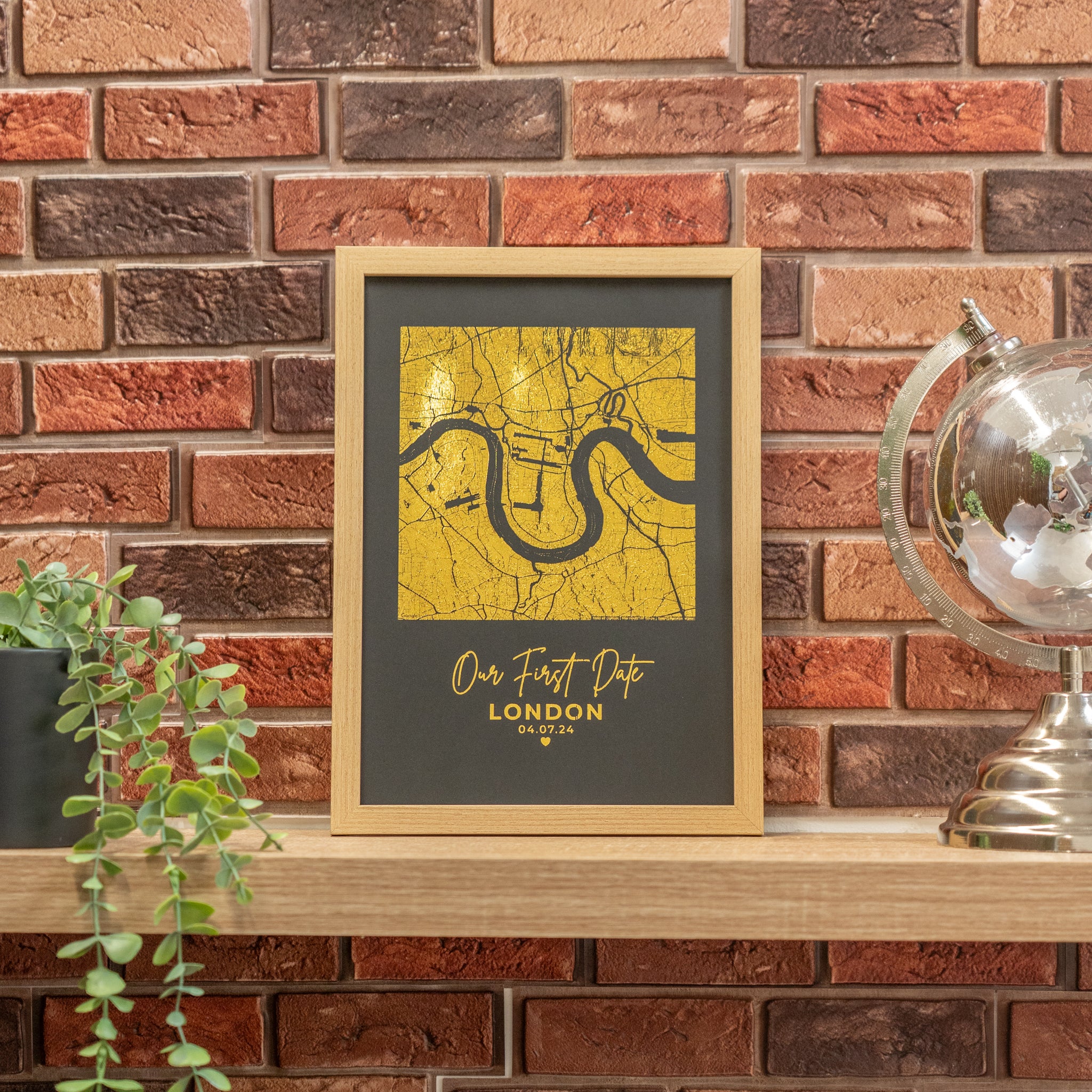 Gold Foil Printing | Gold Foil Embossed Printing | Love Map