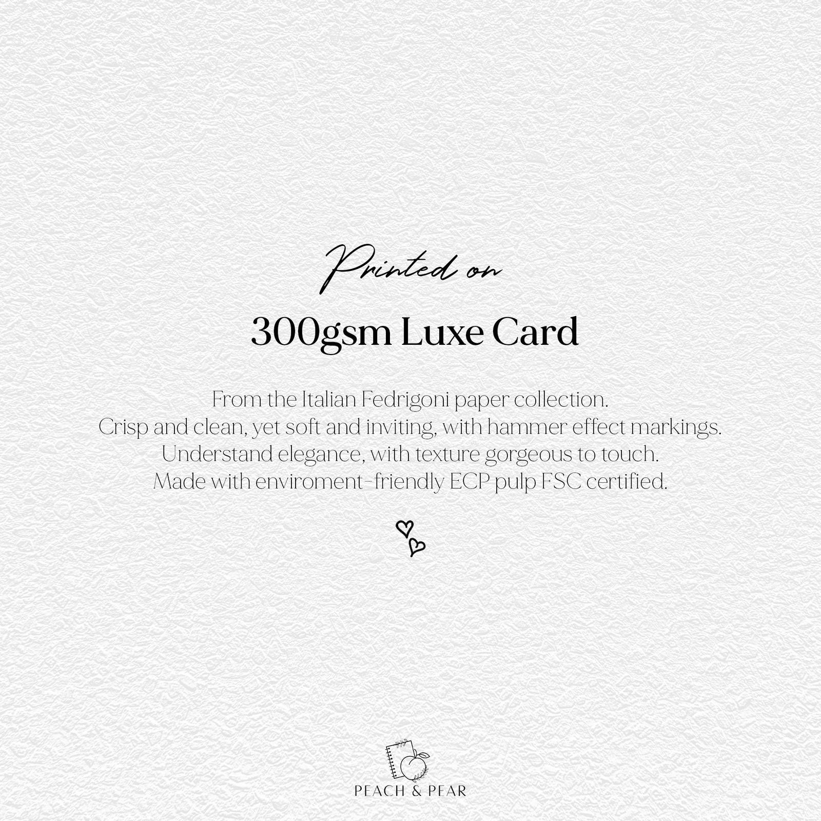 Beautiful Wedding Save The Date, Line Graphic, Hammered Textured Cardstock, Wedding Invitation, Printed Physical Invites