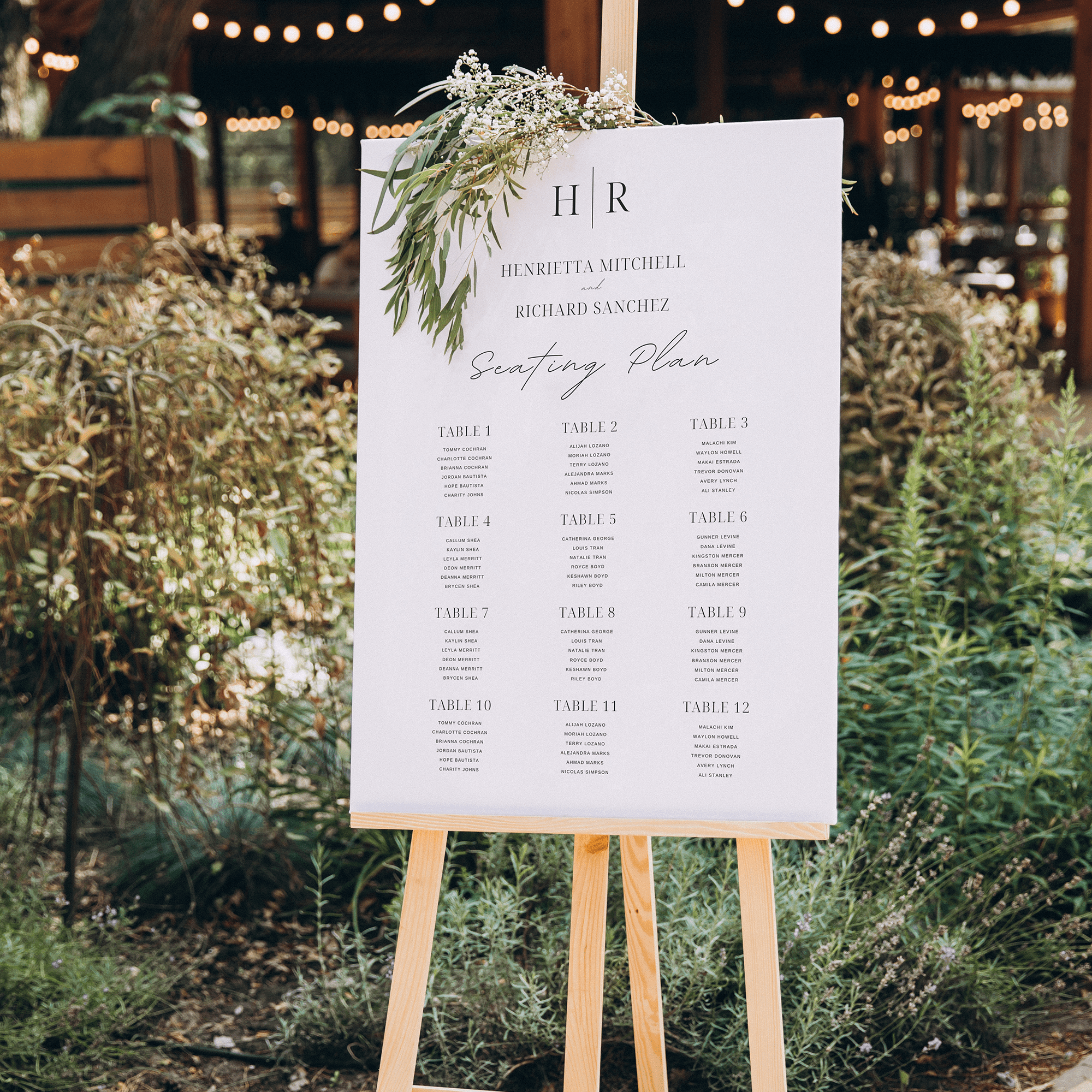 Table Plans