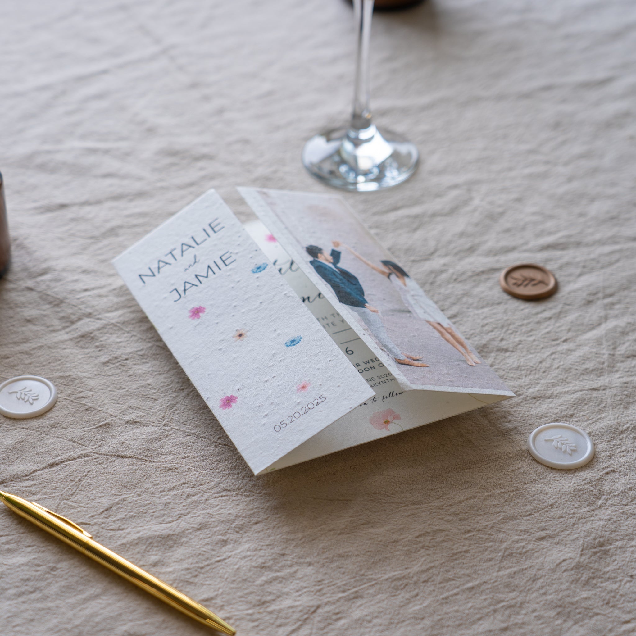 Seeded Wedding Invitations