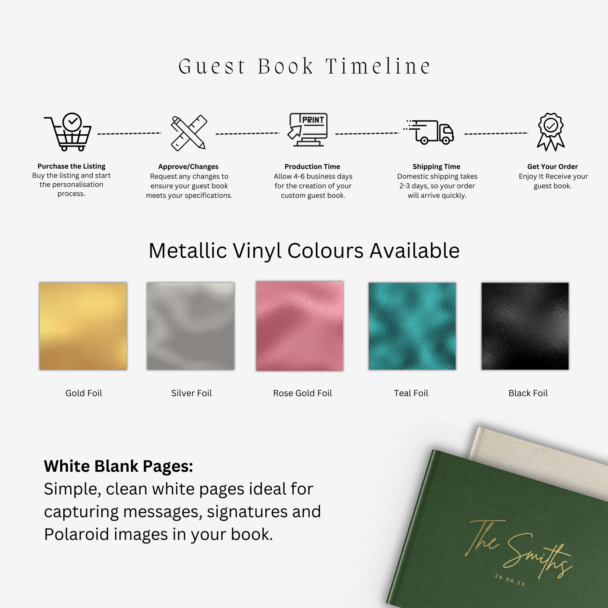 graphic of guest books