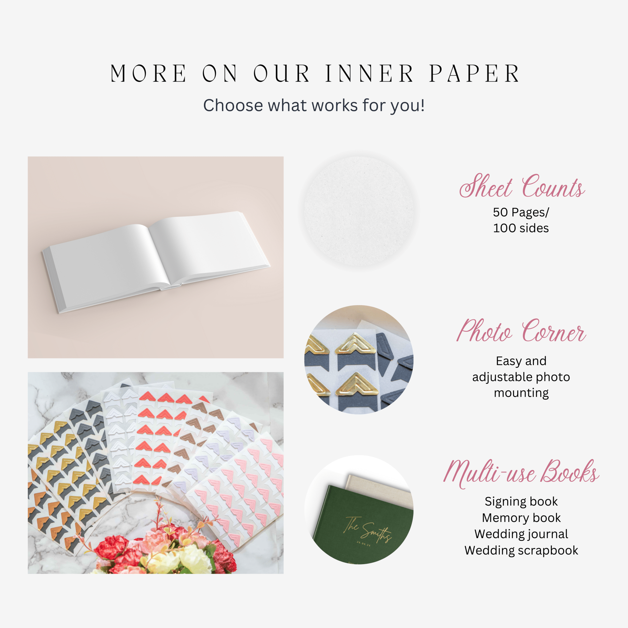 graphic of guest books
