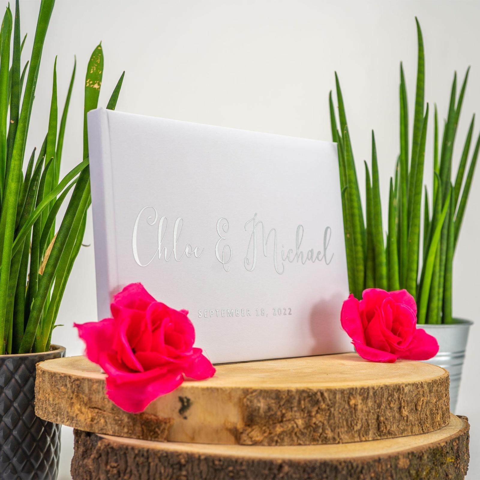 Guest Book, Wedding Guestbook, Visitor Book - PeachandPearstudio