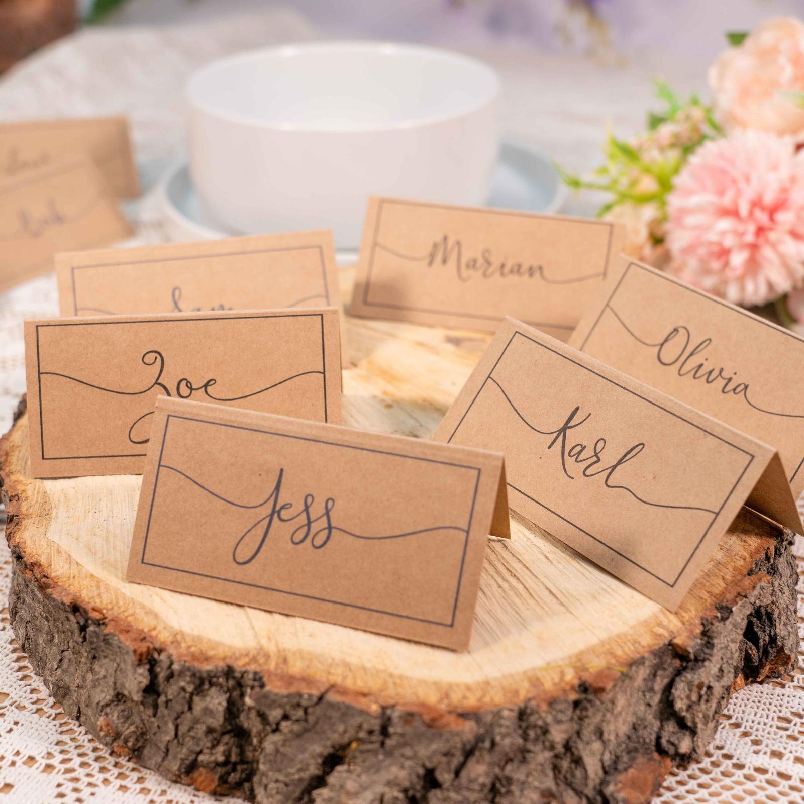 Kraft Brown Place Cards