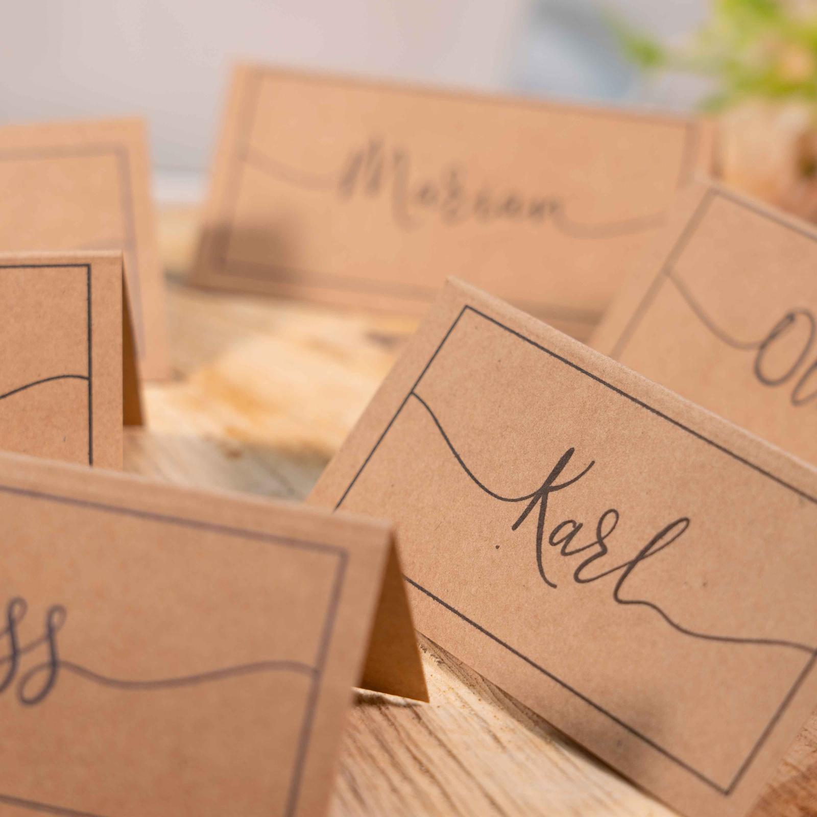 Kraft Brown Place Cards