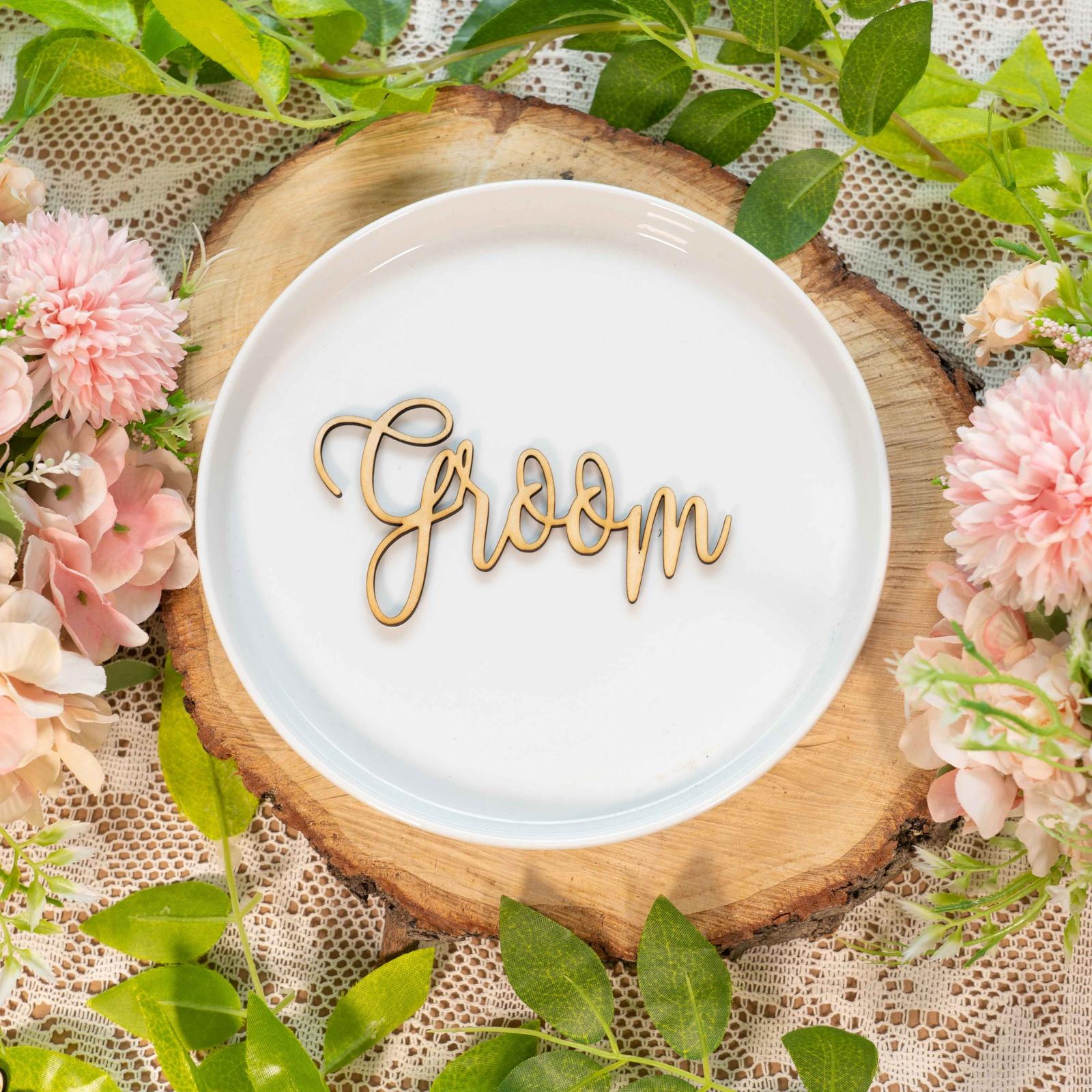 Wooden Name Place Cards