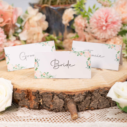 Floral Name Place Cards