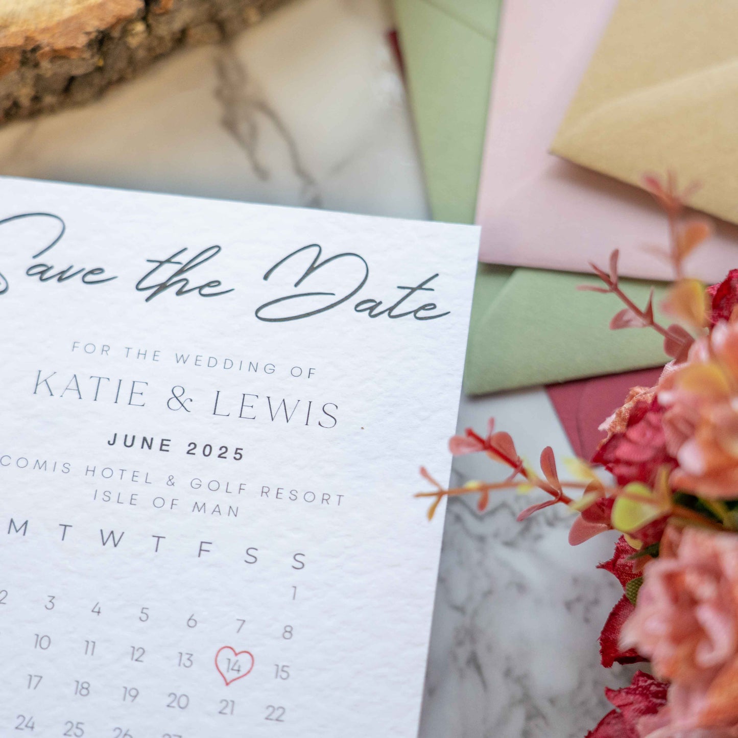 Premium High Quality Save The Dates, Printed Save the Date With Envelopes, Minimalist Save The Date Cards, Modern Save Our Date Wedding