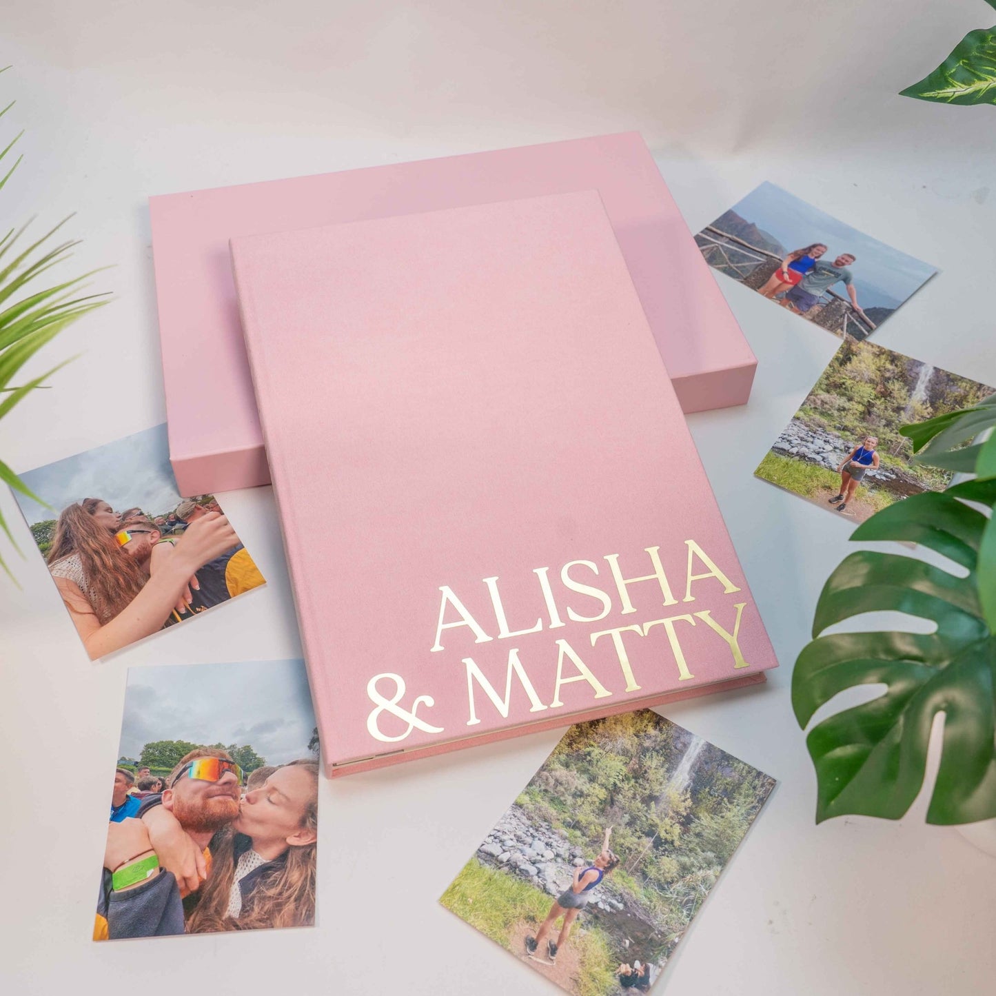 Blush Pink Velvet Photo Album