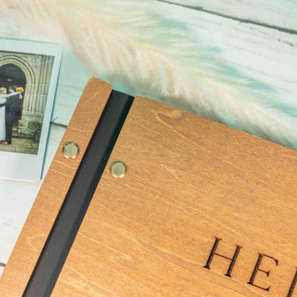 Elegant Wooden Guest Book, Custom Wooden Book, Rustic Guestbook, Traditional Woodland Forest Ceremony, Alternative Wood, Barn Wedding