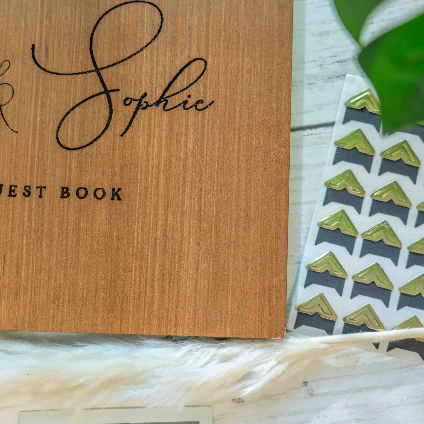 Wooden Guest Book