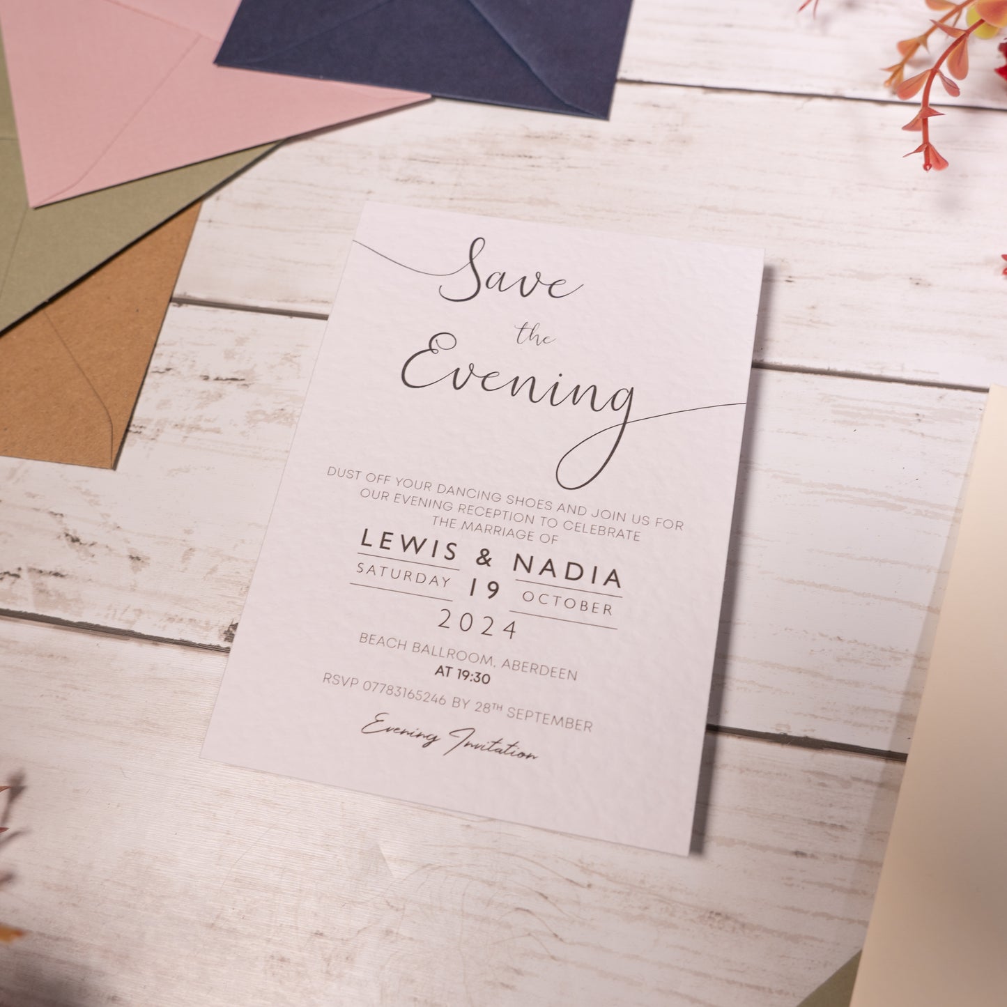 Save The Evening Invitation Card