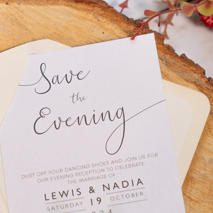 Save The Evening Invitation Card