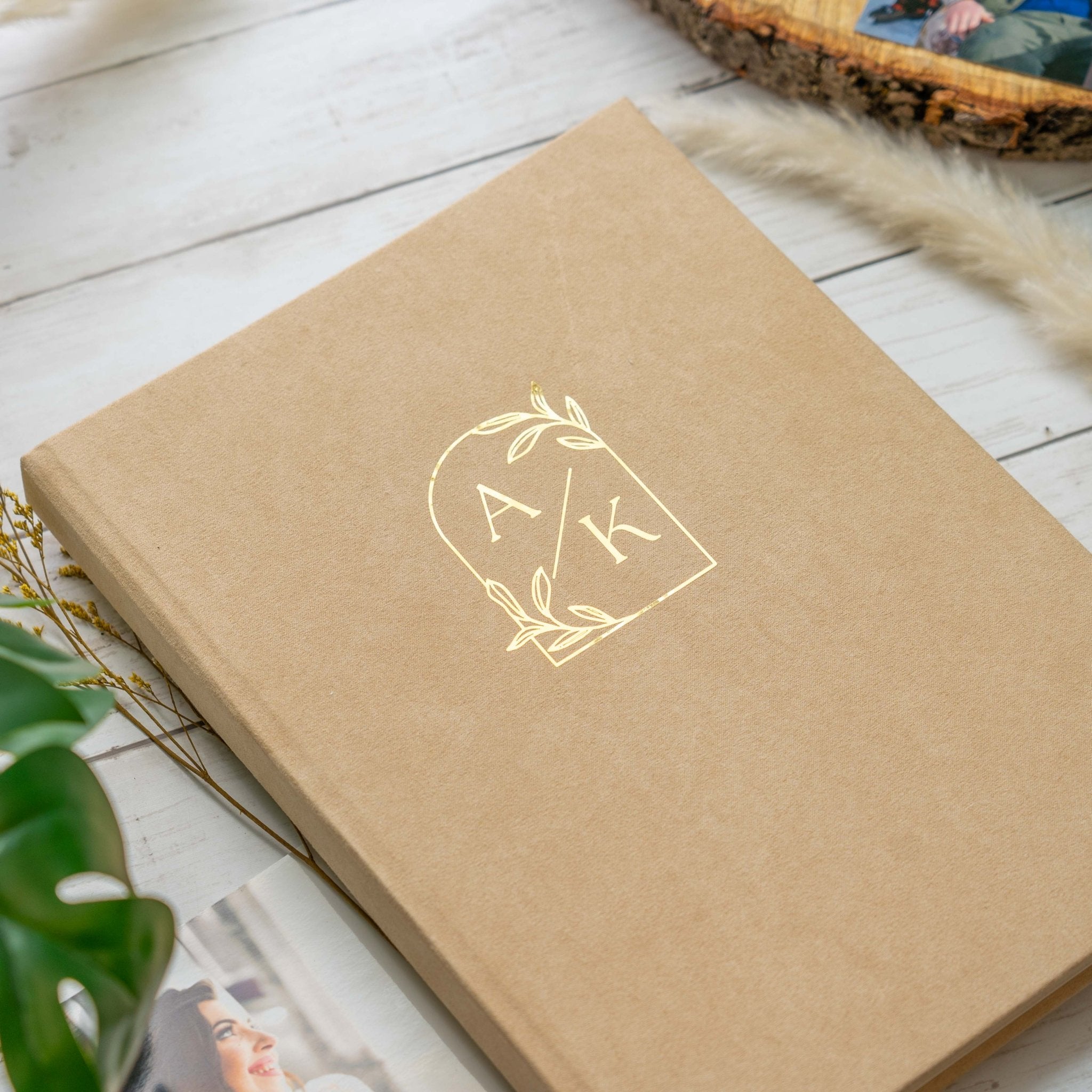 Minimal Botanical Velvet Photo Album