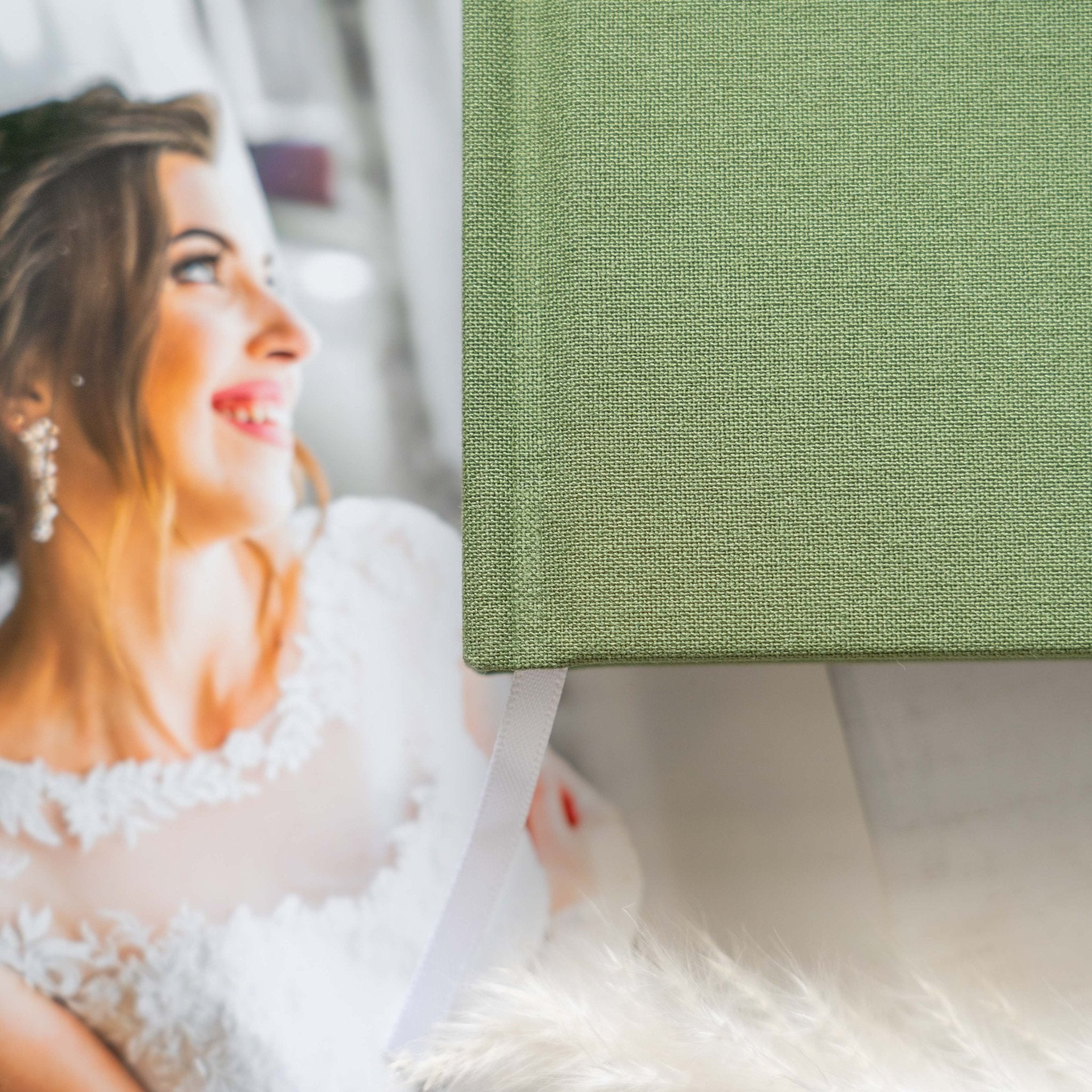 Simple Wedding Guest Book, Linen Wedding Guest Book, Printed Guestbook, Modern Guest Book