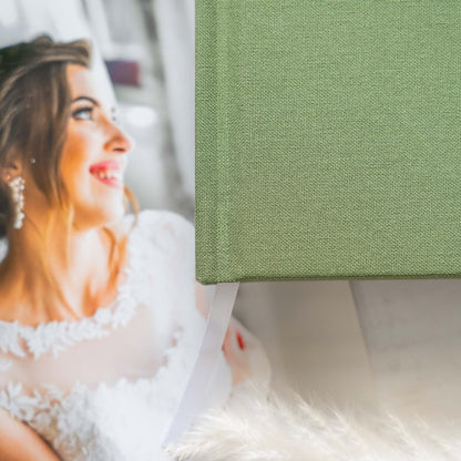 Simple Wedding Guest Book, Linen Wedding Guest Book, Printed Guestbook, Modern Guest Book, Personalised Guest Book, Unique Wedding Guestbook