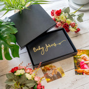 Linen Baby Video Book, Baby Scan, Ultra Sound Video Clips, New Born Baby Keepsake, Personalised, Hello Baby, Memory Book, New Parents