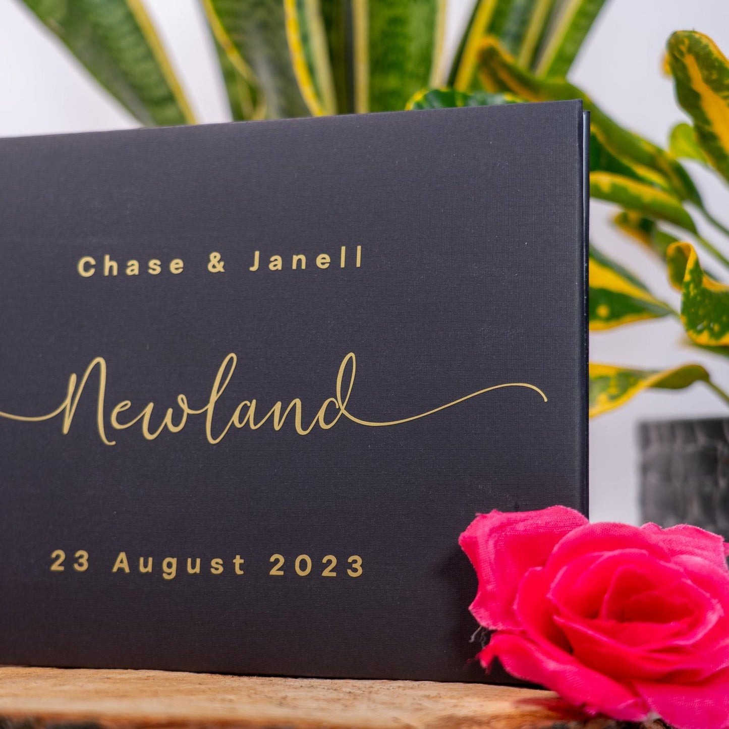 Personalised Wedding Guest Book - PeachandPearstudio