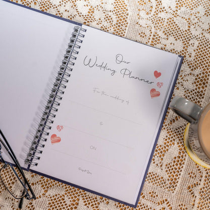 Prussian Blue Wedding Planner - PeachandPearstudio