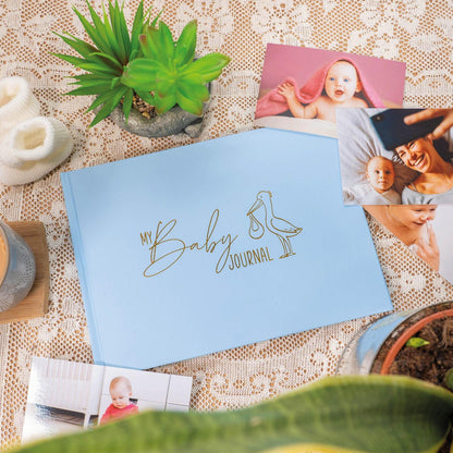Personalised Baby Stork Journal Book