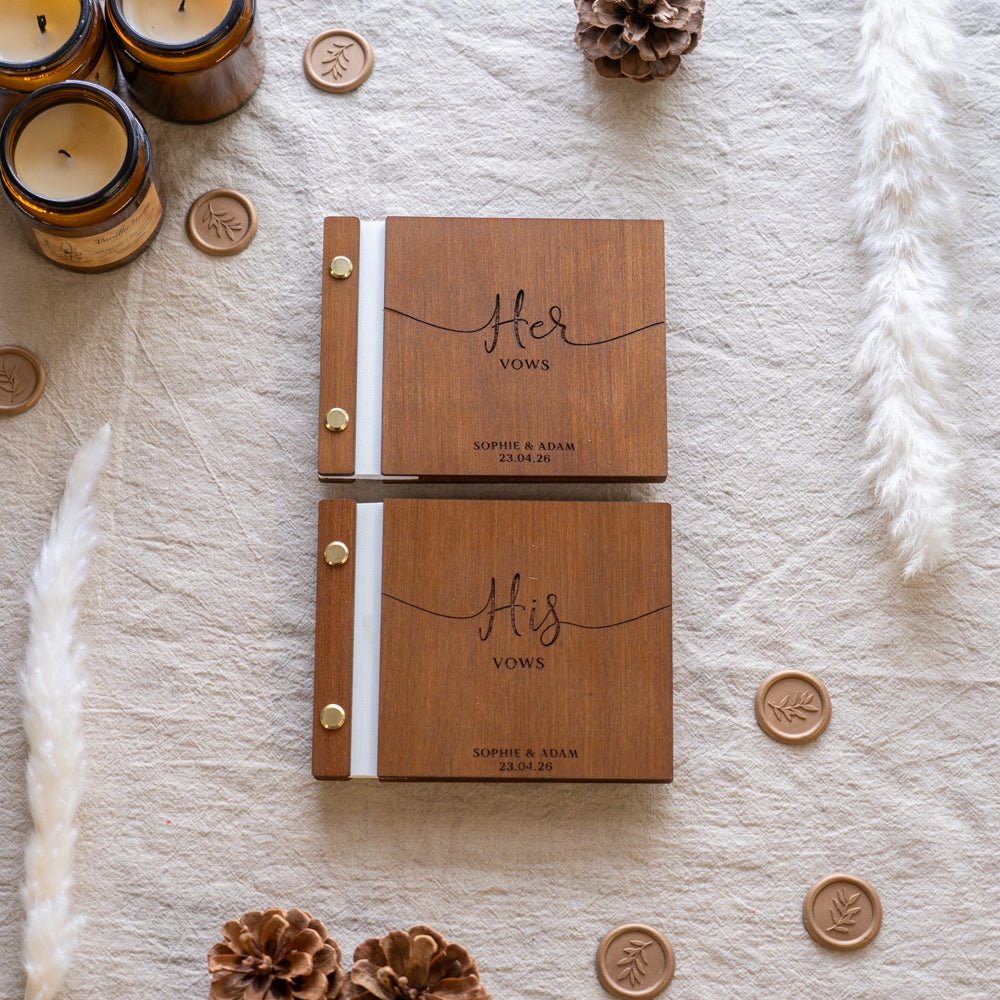 Wedding Wooden Vow Books