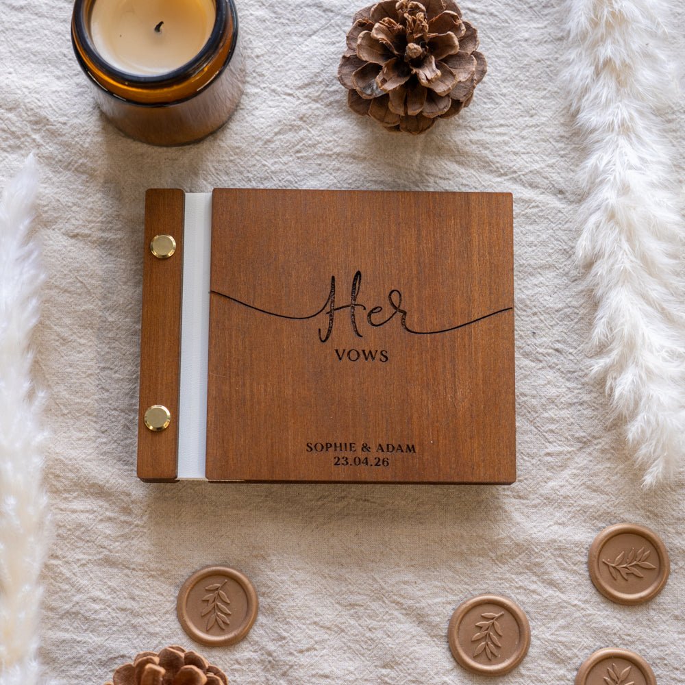 Wedding Wooden Vow Books
