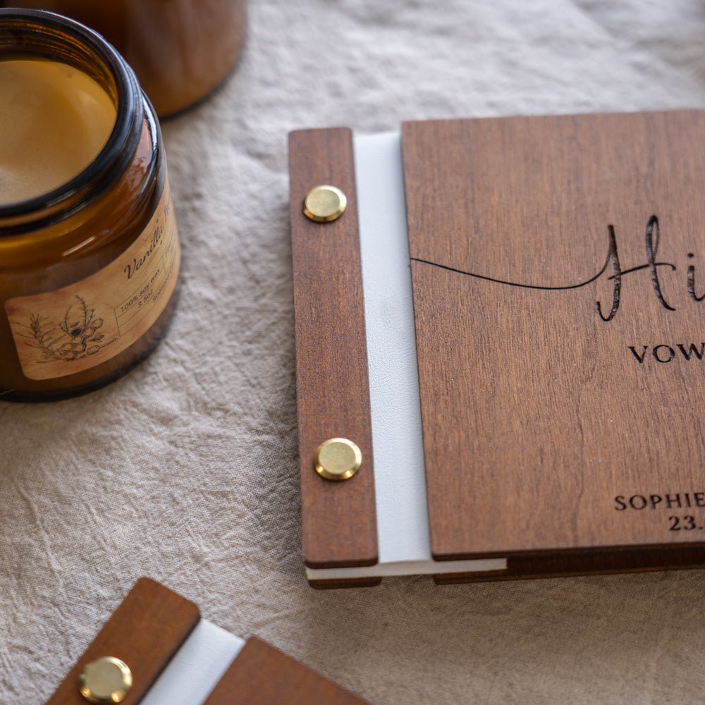 Wedding Wooden Vow Books