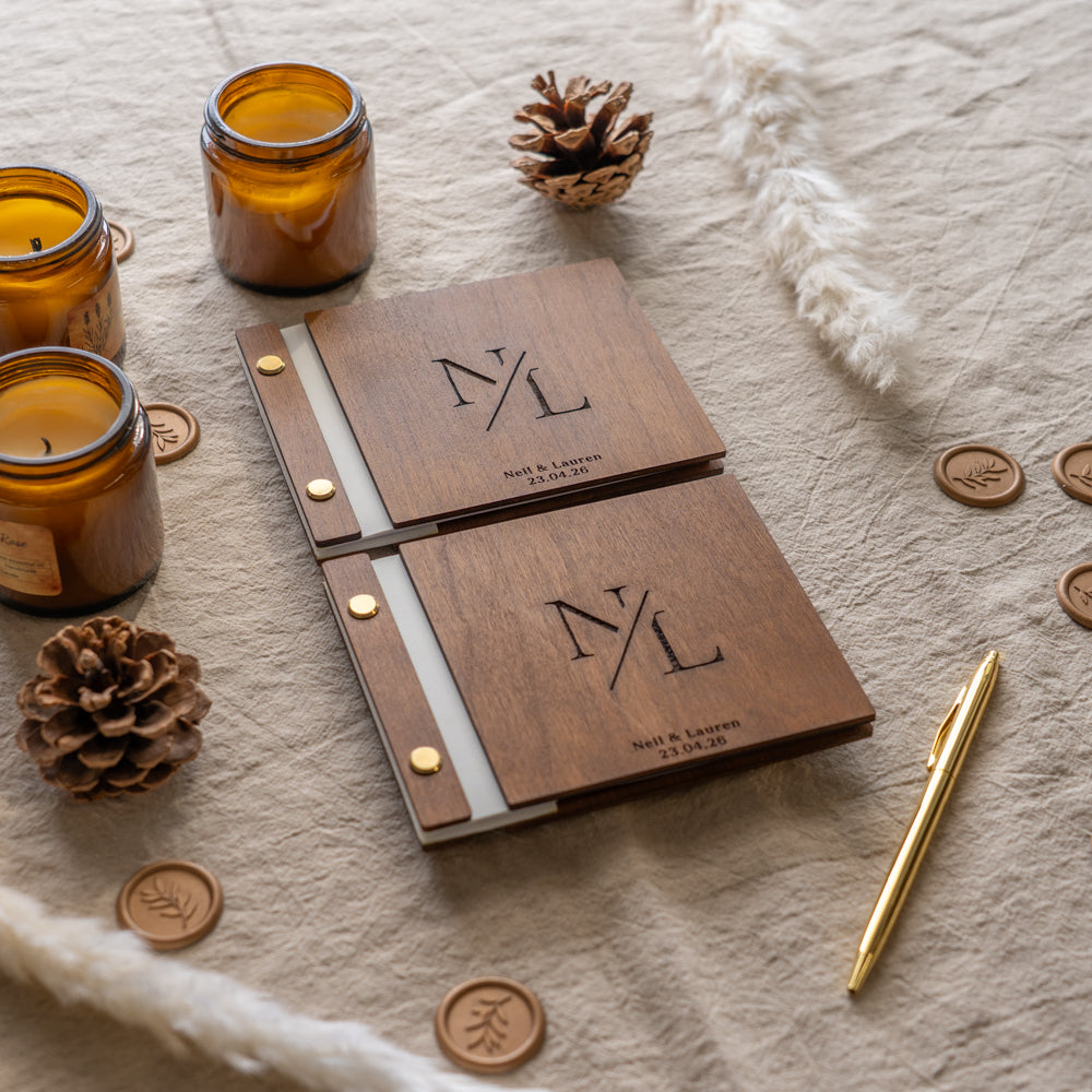 Wedding Wooden Vow Books