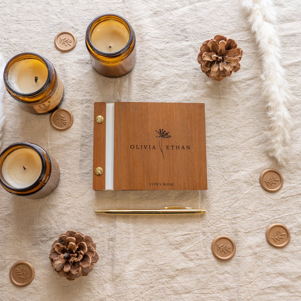 Wedding Wooden Vow Books