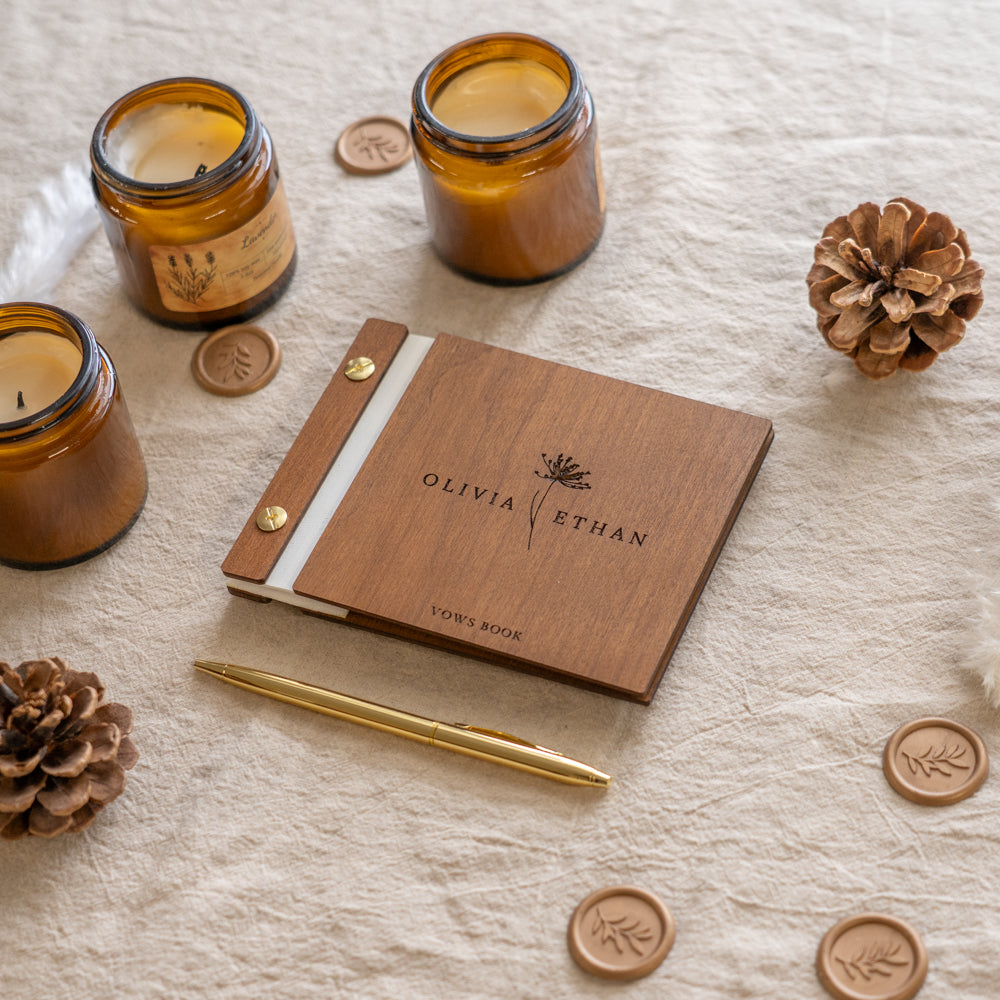Wedding Wooden Vow Books