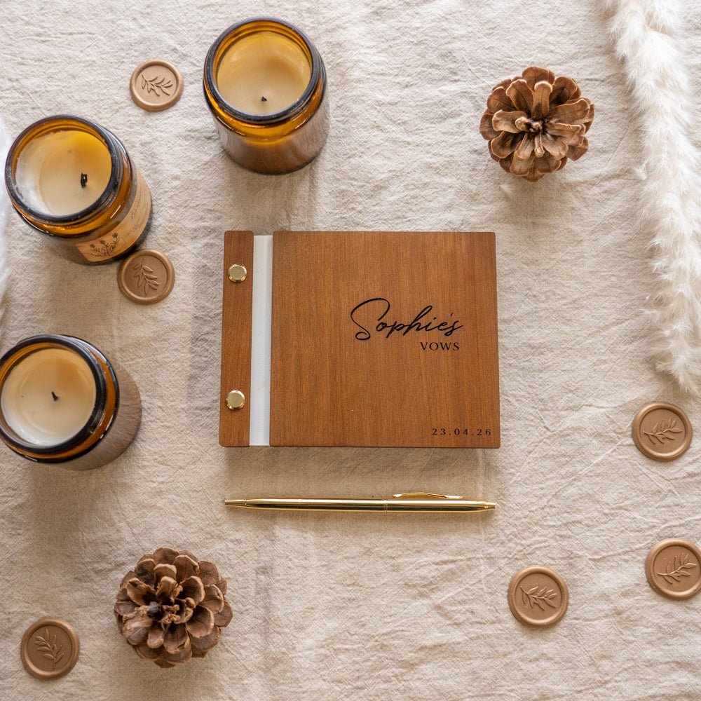 Wedding Wooden Vow Books