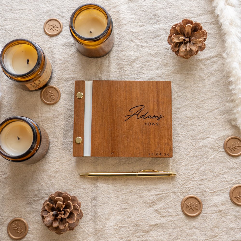 Wedding Wooden Vow Books