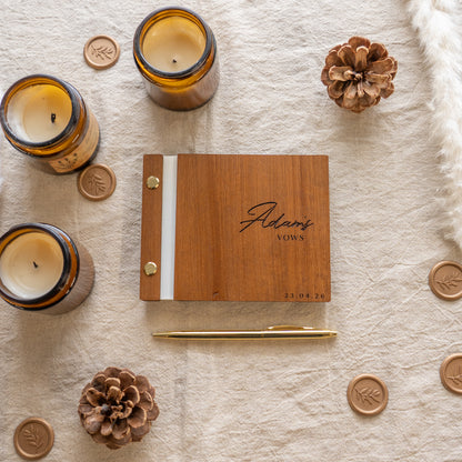 Wedding Wooden Vow Books