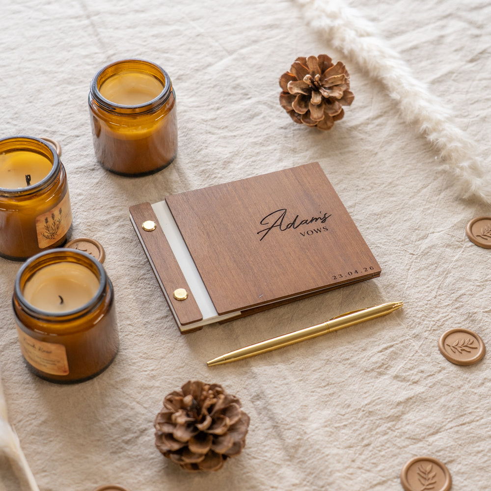Wedding Wooden Vow Books