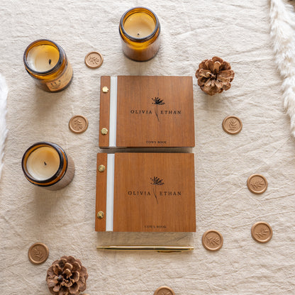 Wedding Wooden Vow Books