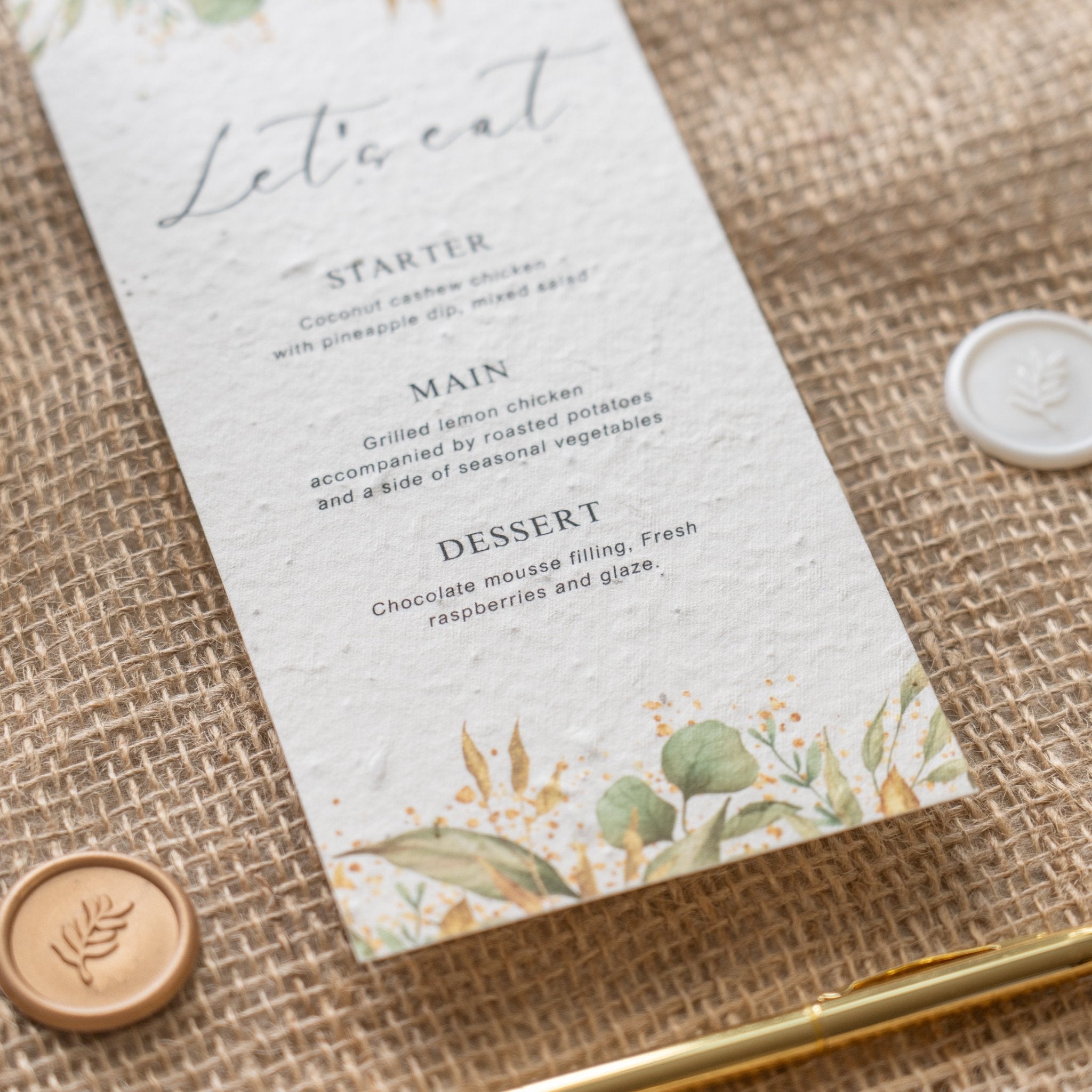 seeded wedding menus, plantable wedding menus, eco friendly wedding menus, biodegradable wedding menus, seeded paper menus, sustainable wedding stationery, wildflower seeded menus, eco wedding menus, zero waste wedding menus, green wedding ideas, rustic wedding menus, floral seeded menus, plantable paper menus, compostable wedding menus, eco conscious wedding stationery