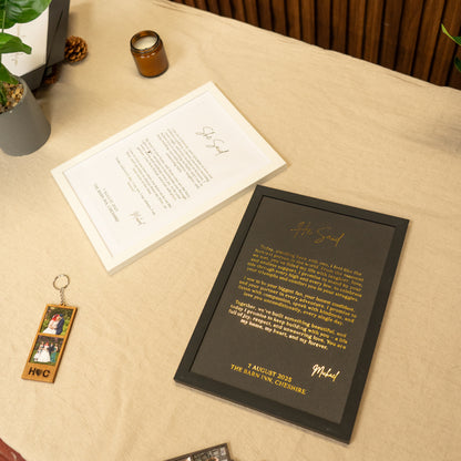 Gold Foil Wedding Vow Renewal Gifts