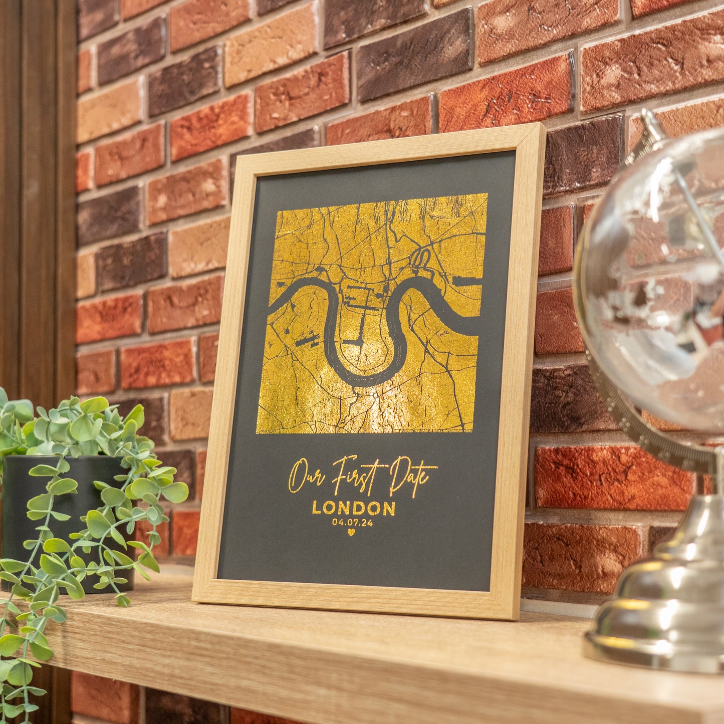 Gold Foil Printing | Gold Foil Embossed Printing | Love Map