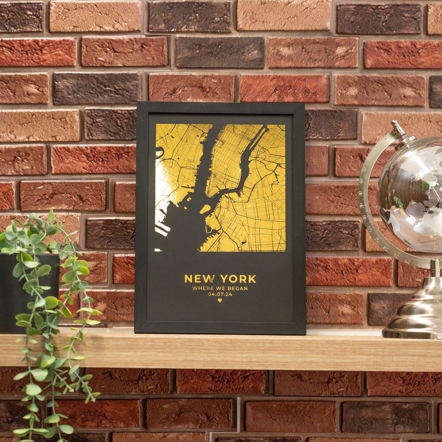 Gold Foil Printing | Gold Foil Embossed Printing | Love Map