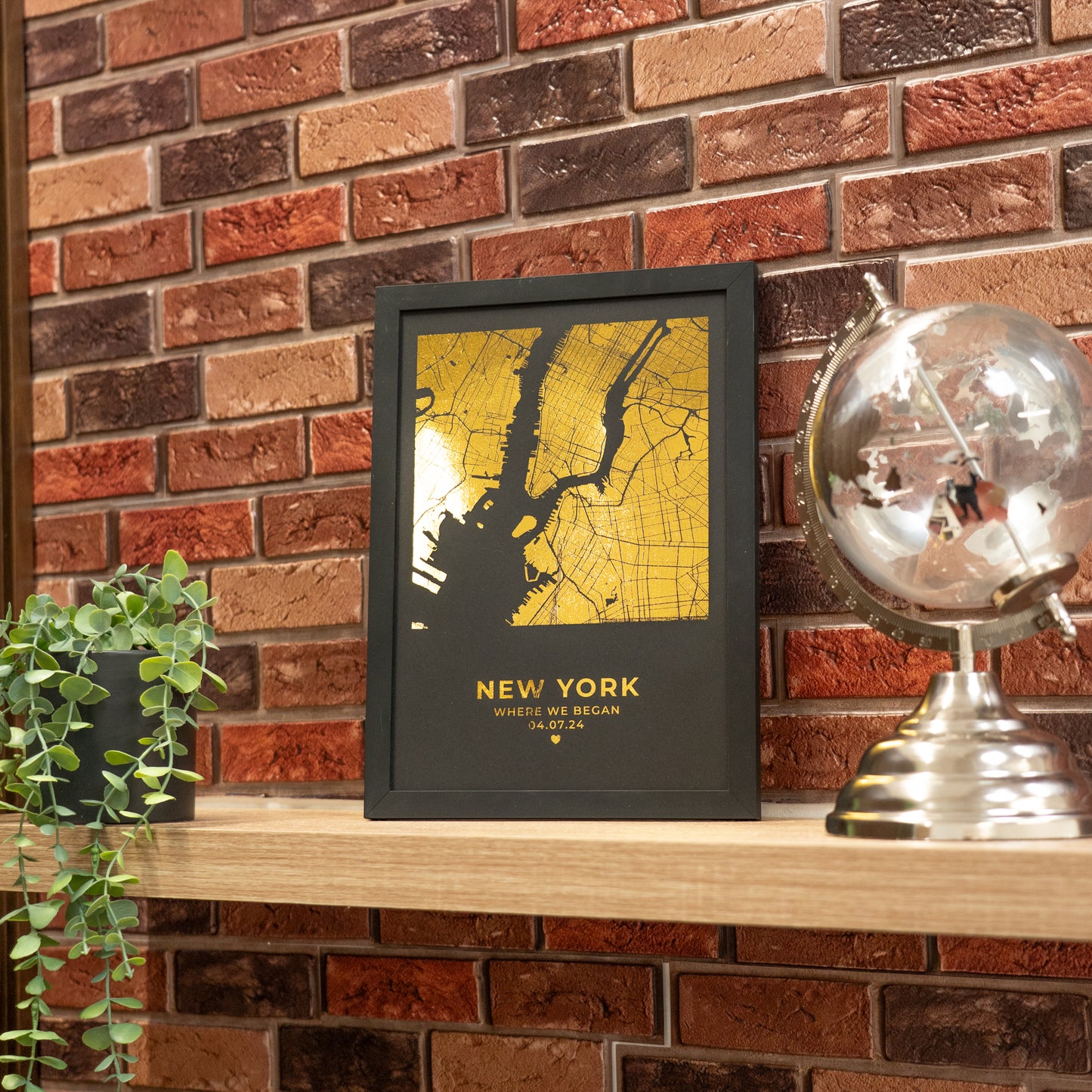 Gold Foil Printing | Gold Foil Embossed Printing | Love Map